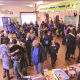 Photo of a crowd of people at St Peter's Budleigh school engagement eco-day.