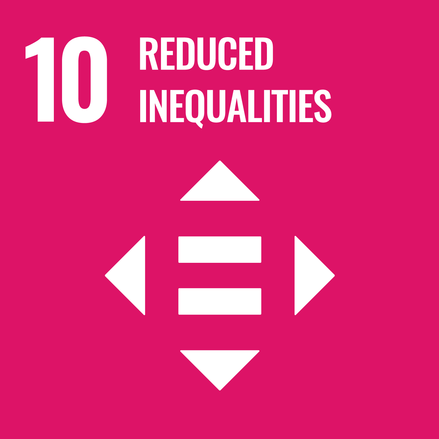 Icon for Sustainable Development Goal 10: Reduced Inequalities