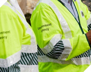 Picture of dayglo jackets as worn by staff at the English Environment Agency
