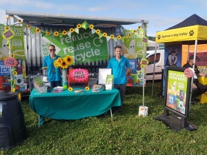 The recycle devon team at a stall at the North Devon Show