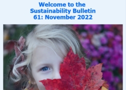 Snapshot from the November 2022 edition of the Sustainability Bulletin