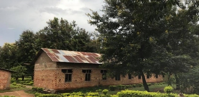 A school building in rural Tanzania