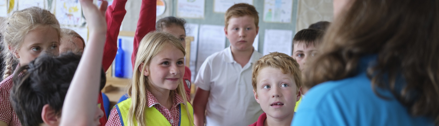 Hands up for learning about waste!