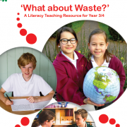 Fronty cover of the What about waste Literacy resource pack