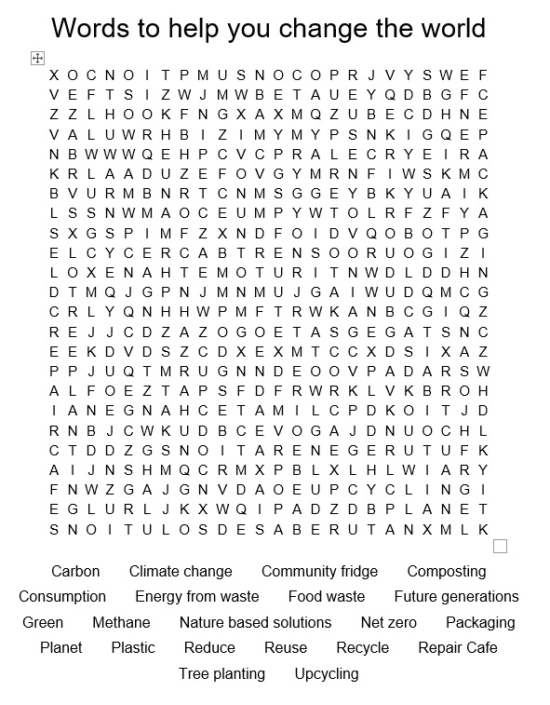 All new word search sheet - Zone