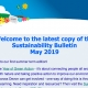 Screenshot of May 2019 Schools Sustainability Bulletin