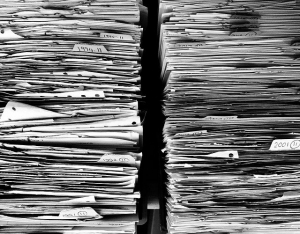 Image of piles of paper