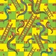Screenshot of snakes and ladders game